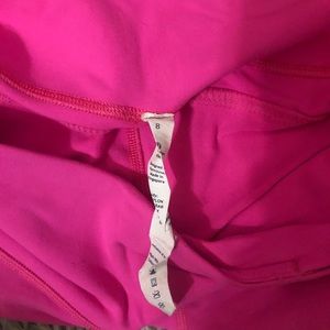 Pink lulu capris